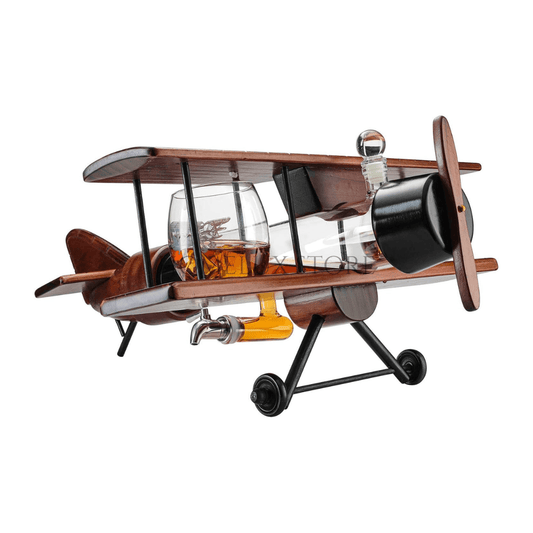 Aircraft Shape Drinking Vessel With 2 Cups