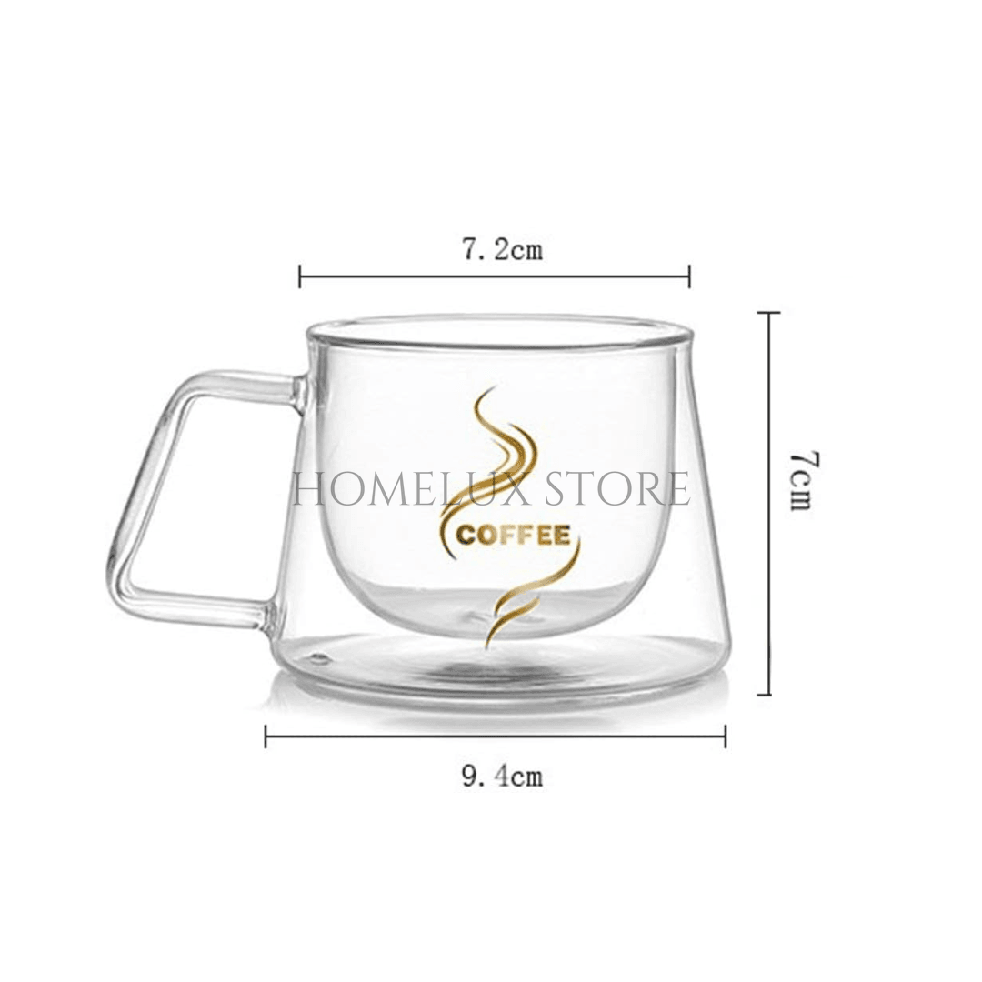 High Borosilicate Coffee Cup - Double Walled