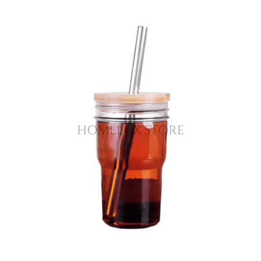 Smoothie Straw Cup With Lid