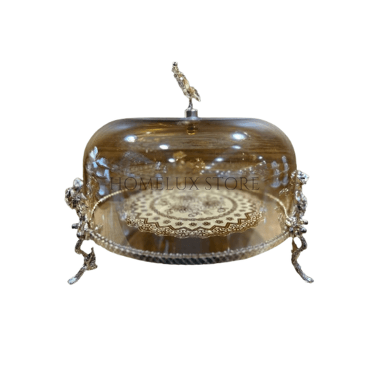 Antique Ancient Cake Dish - Golden
