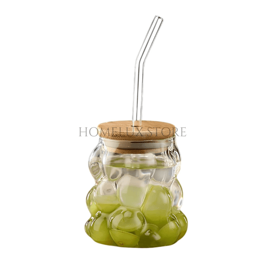 Aesthetic Grape Shape Glass Sipper