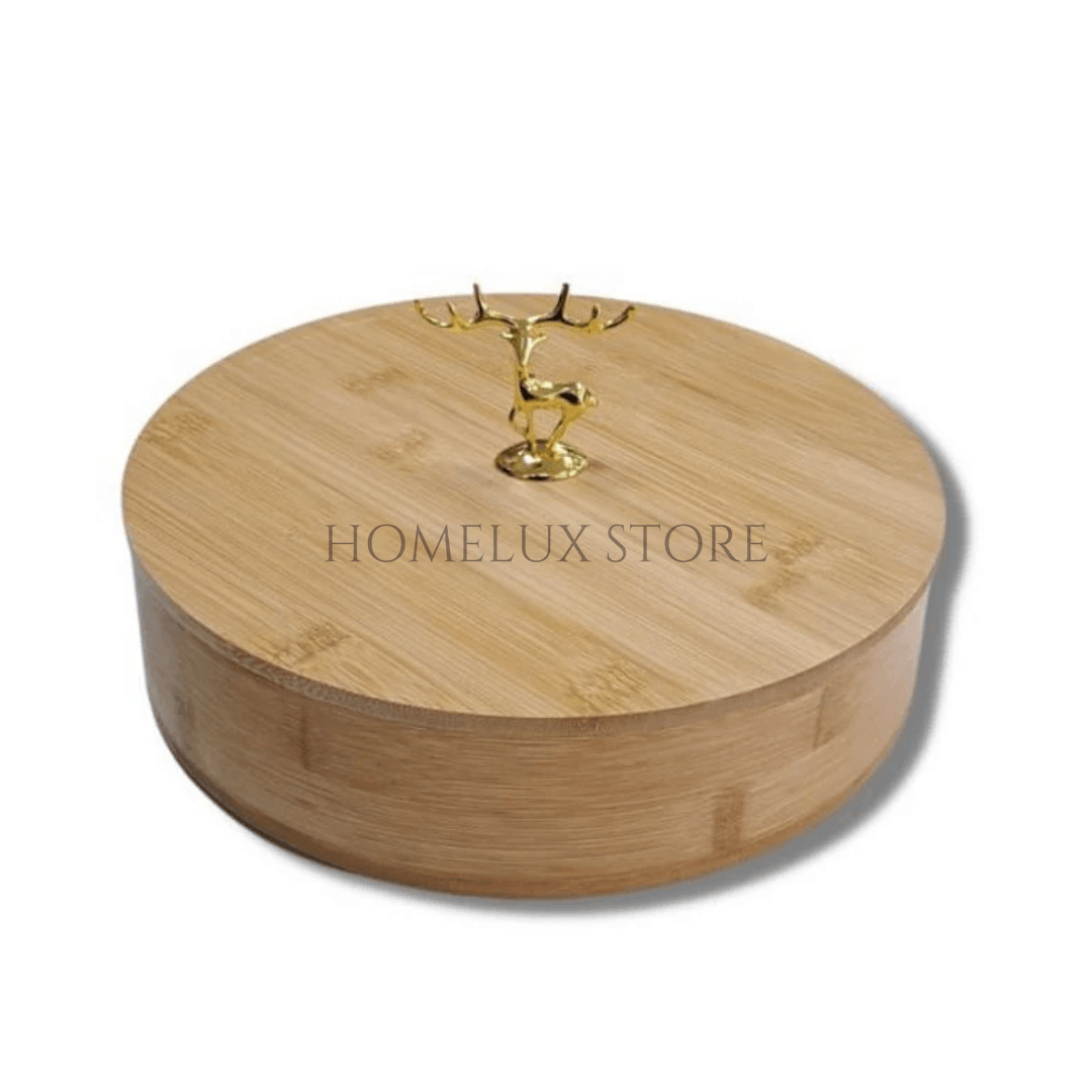 Reindeer Oval Dry Fruit Serving Box
