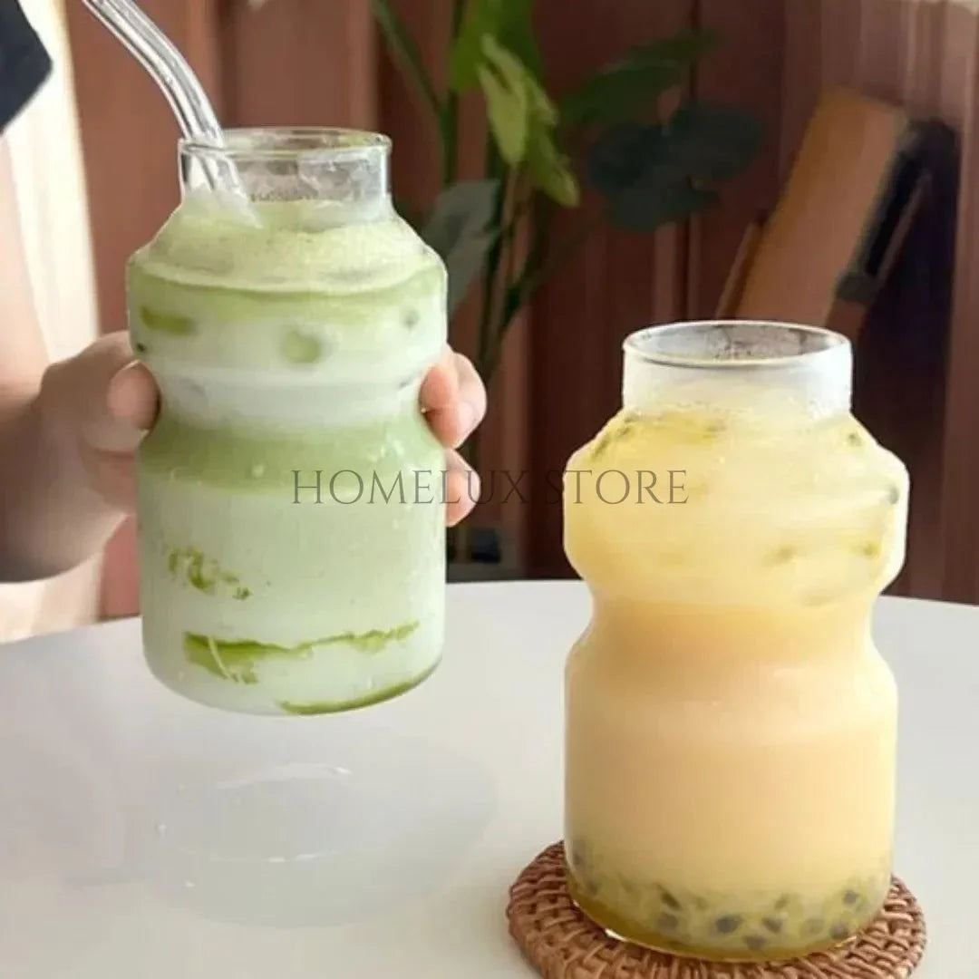 Bottle Shape Ice Tea Glass