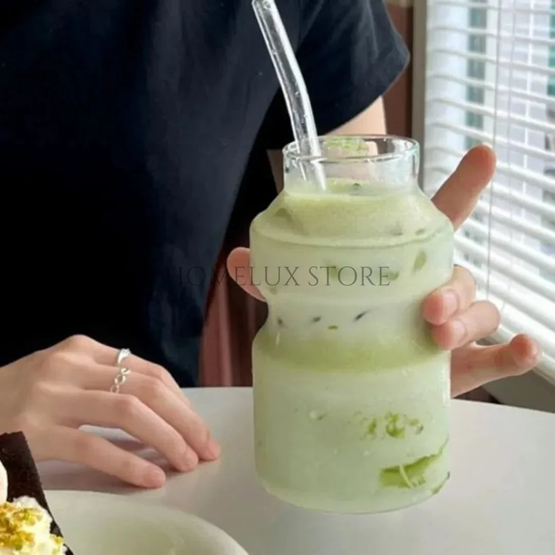 Bottle Shape Ice Tea Glass