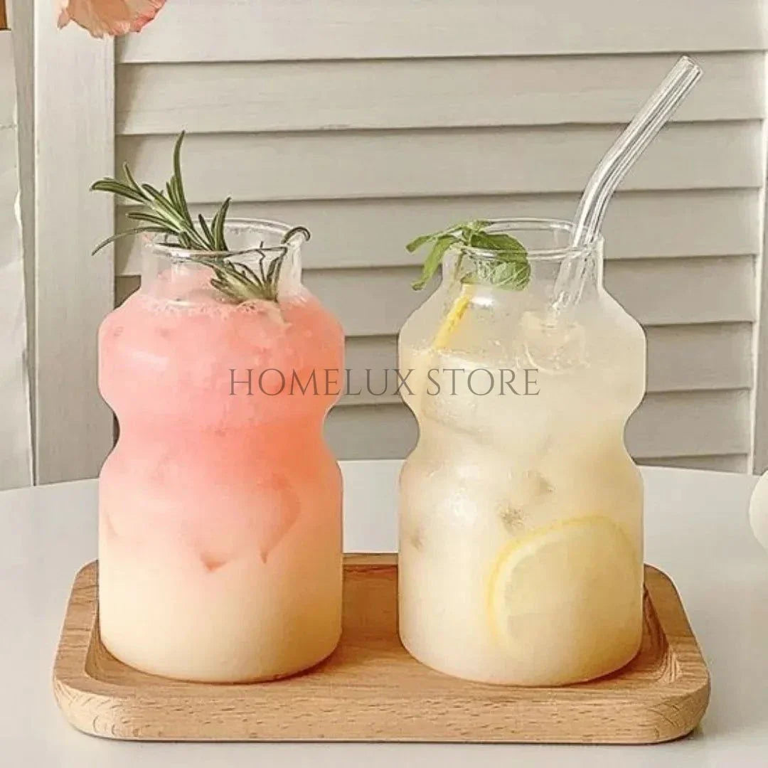 Bottle Shape Ice Tea Glass