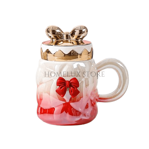 Modern Colorful Ceramic Coffee Mug With Lid