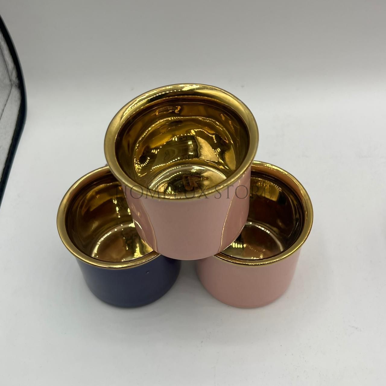 3 Pcs Porcelain Mini Cups - 150ml