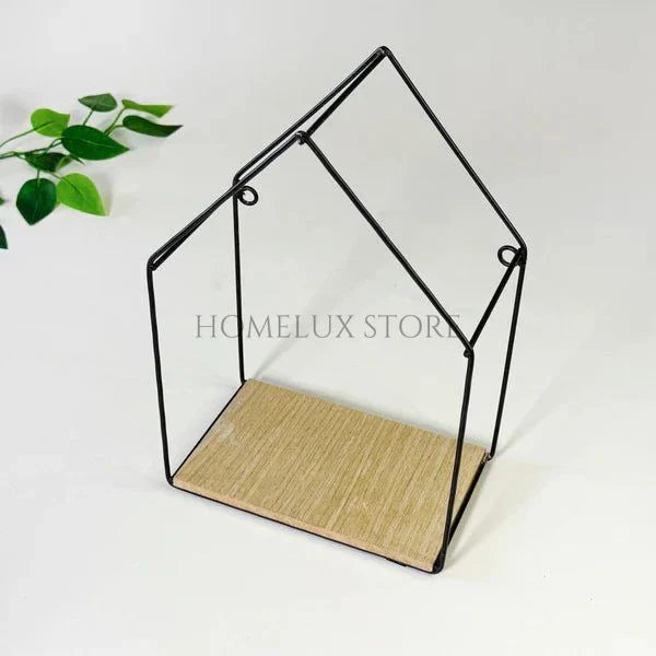 Hut Style Wall Shelf - Single Layer